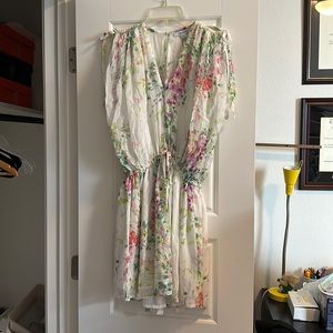 Sabina Musayev mini dress with tie shoulders